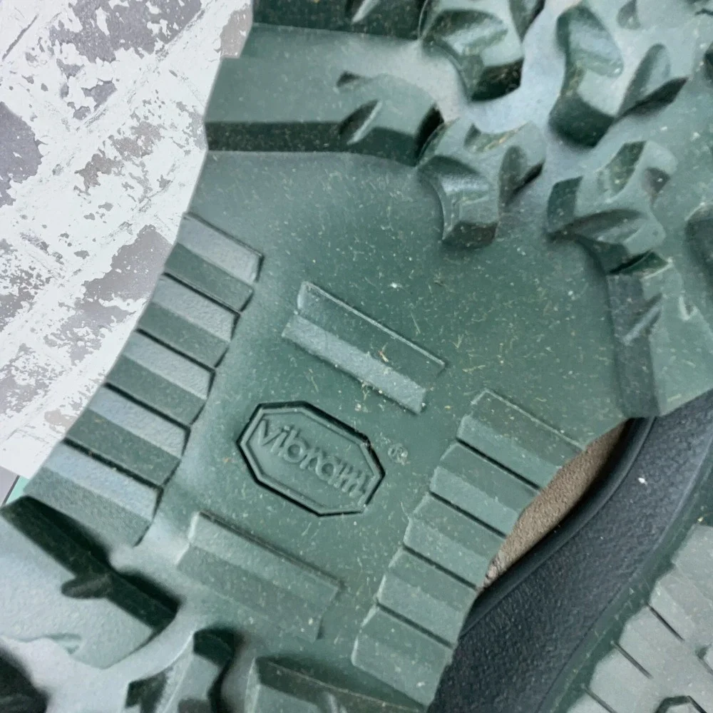 Vintage Army Military Sage Green Combat Boots Size 15.5 R Mens Vibram UFCW USA - Picture 10 of 13